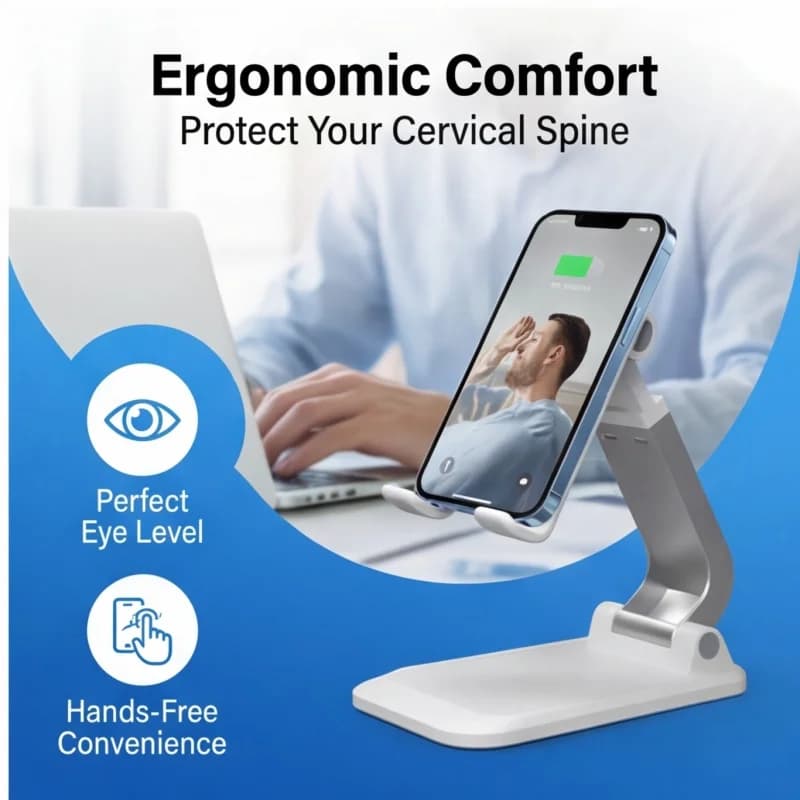 Adjustable Desktop Phone and Tablet Stand