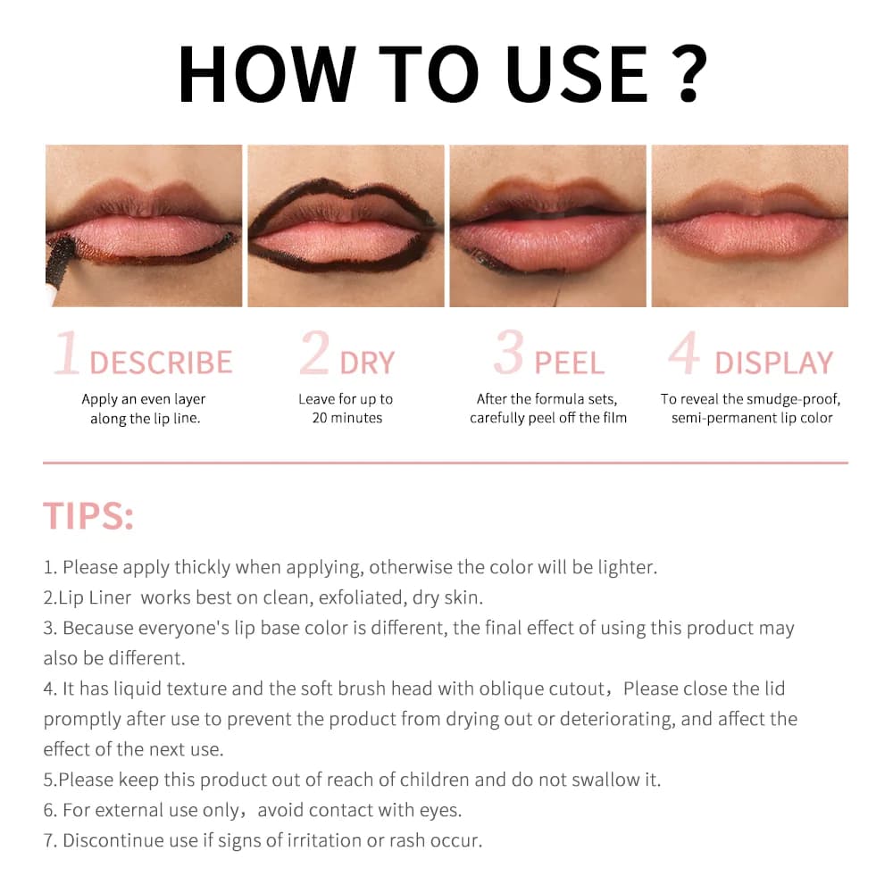 Peel Off Lip Liner and Tint Set