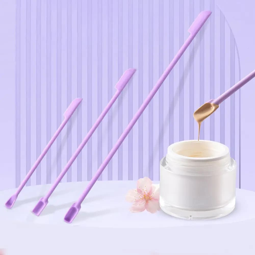 Silicone Makeup Brush and Cosmetic Spatula Set