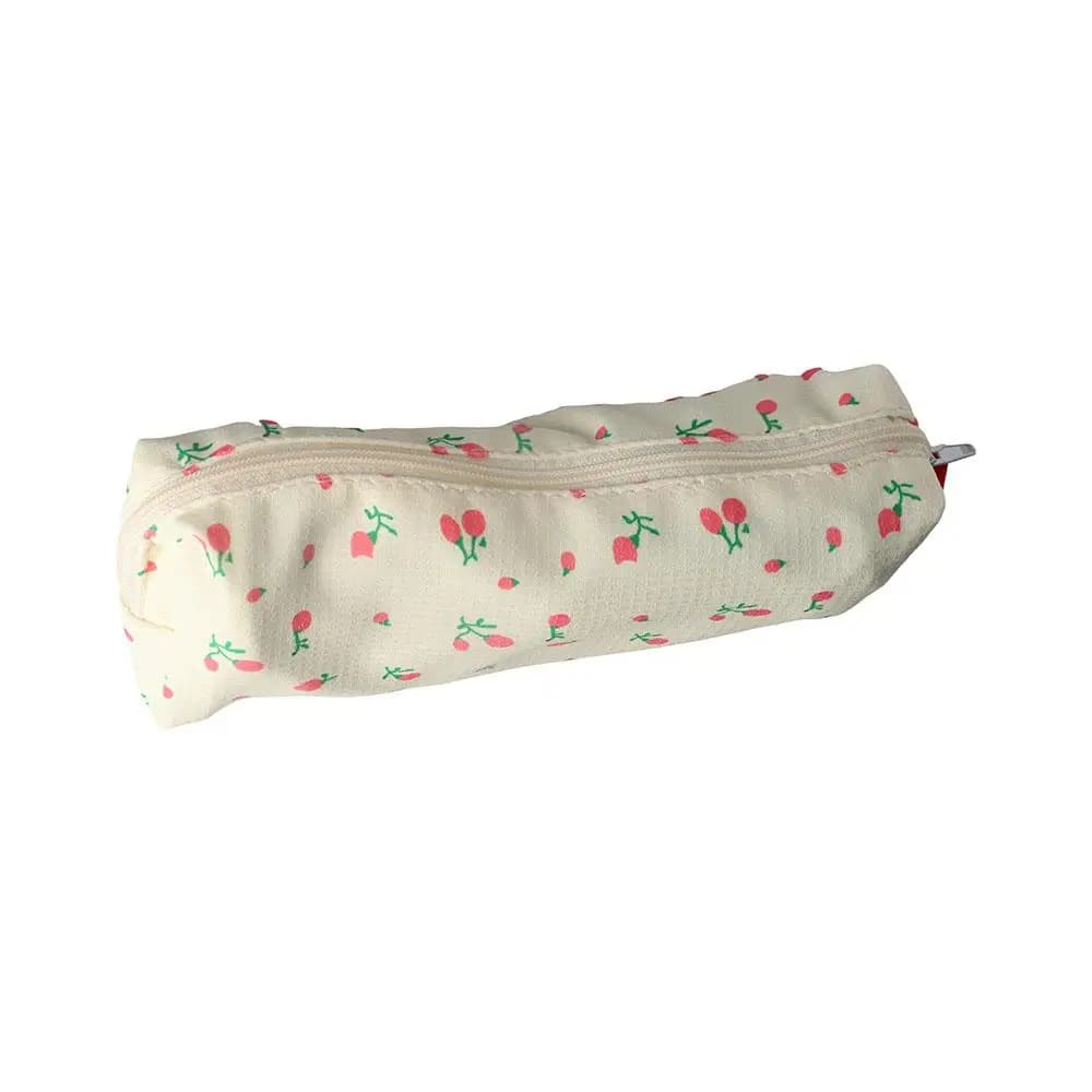 Office Supplies Simple Stationery Pen Box Pen Holder Makeup Bag Pencil Bag Small Flowers Storage Bags Pencil Cases