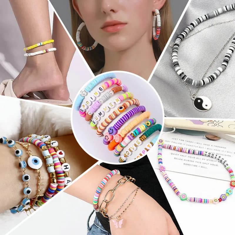 Jewelry Making Kit Glass Beads Bracelet Set