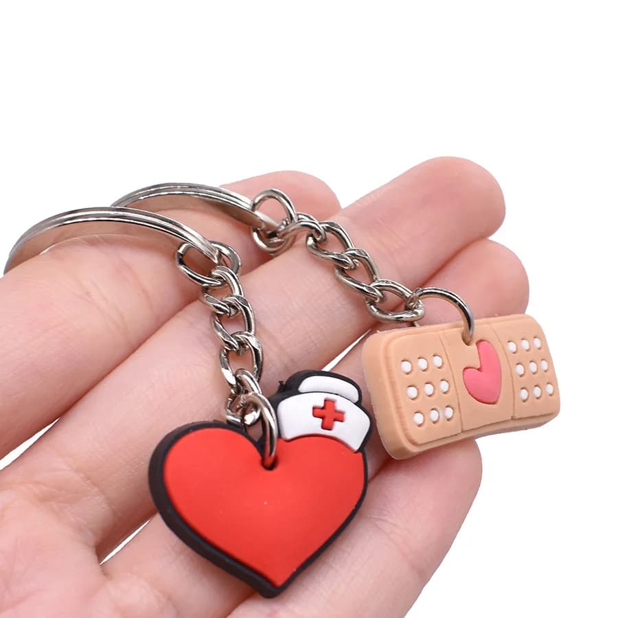 Cute Keychain Bulk Party Favors 10 Pack