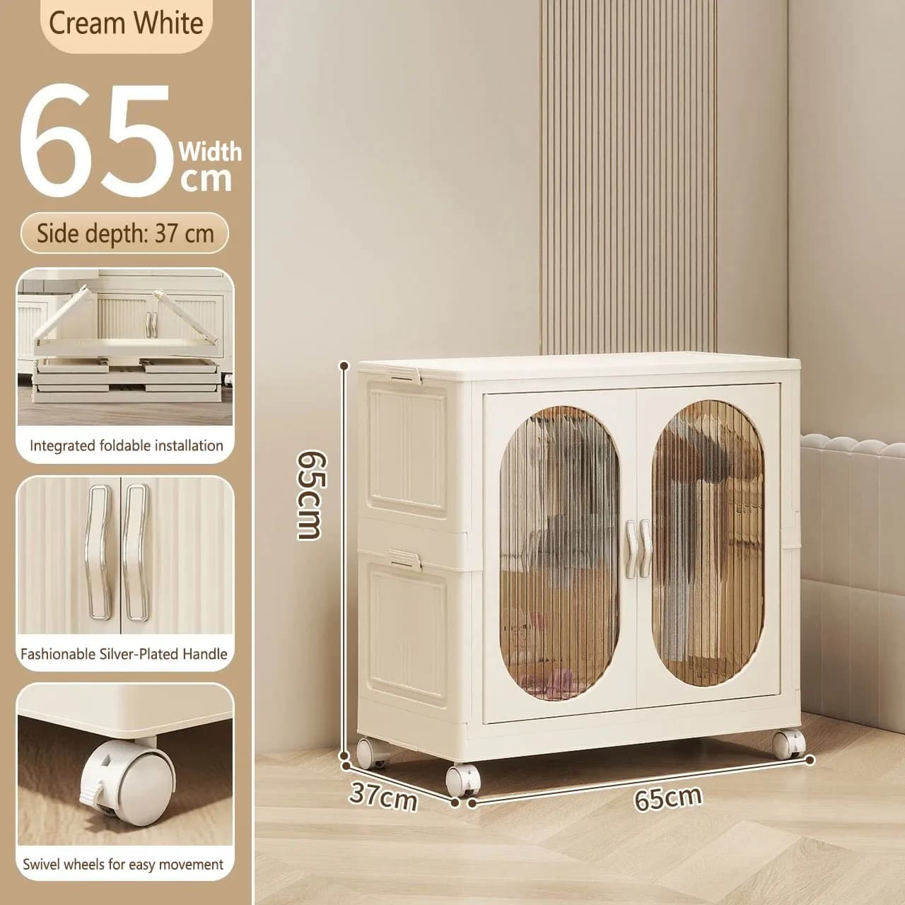 Children's Folding Wardrobe Storage Cabinet