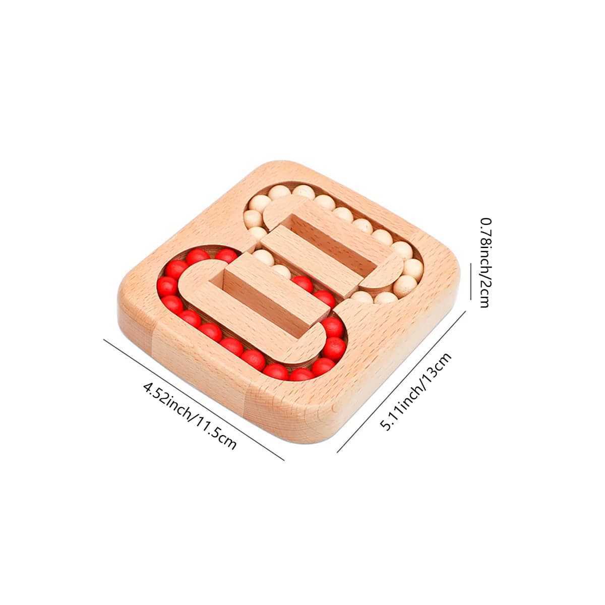 Wooden Maze Puzzle Game with Ball Ring