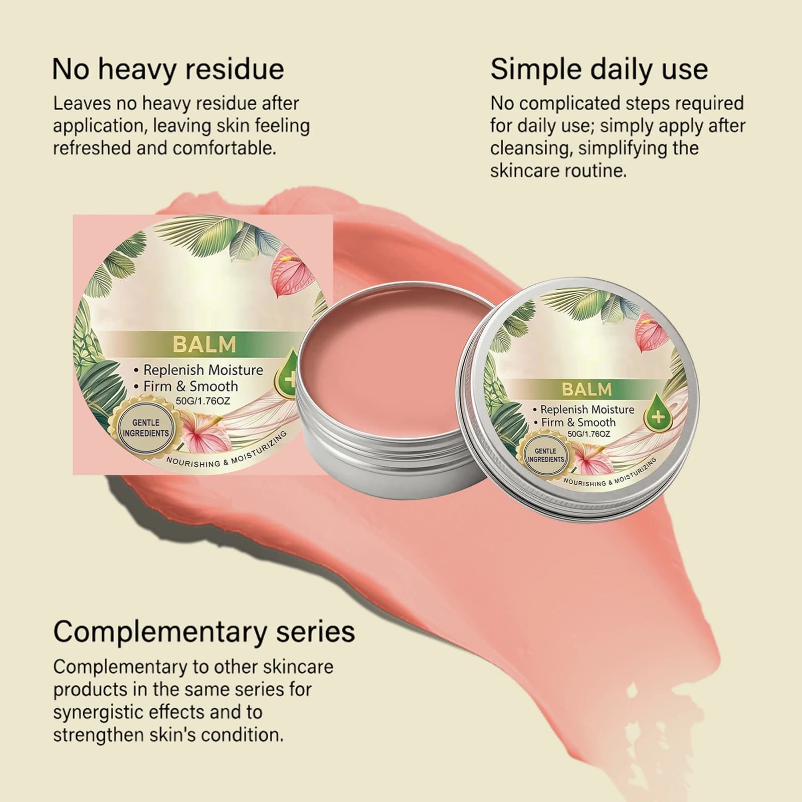 Skin Care Cream with Gentle Ingredients, Lightweight and Soft Texture, Protects Body Skin, Smooth and Moisturizing Cream That Lo