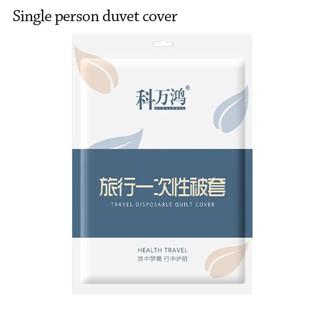 3 / 4-Piece Disposable Bed Sheet Non-Woven Bedding Set Sleeping Bag Quilt Cover Thickened Dirty Proof Duvet Cover Pillowcase