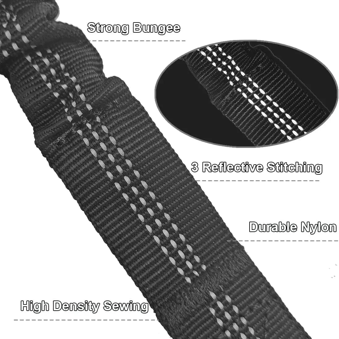 Dog Leash Extension with Metal Buckle