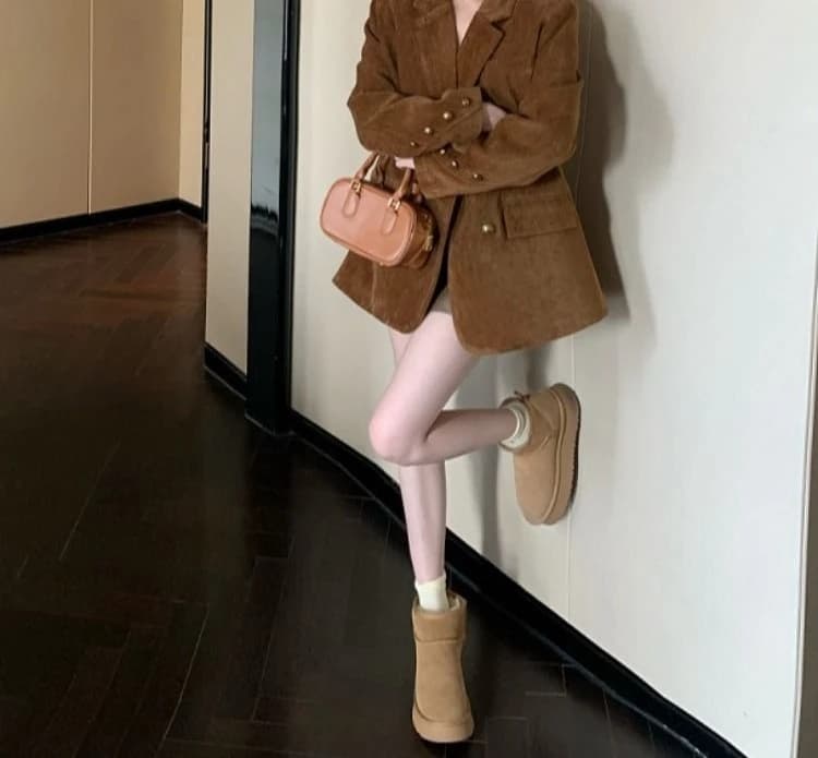 Women's Double Breasted Winter Suit Jacket