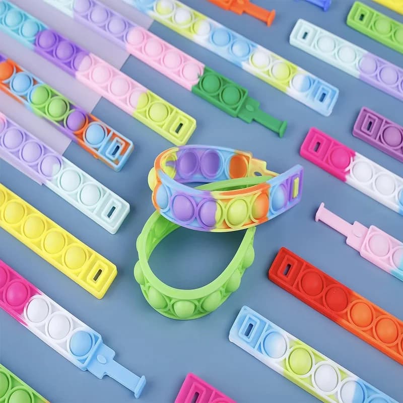 Pop Fidget Bracelets Bulk Party Favors