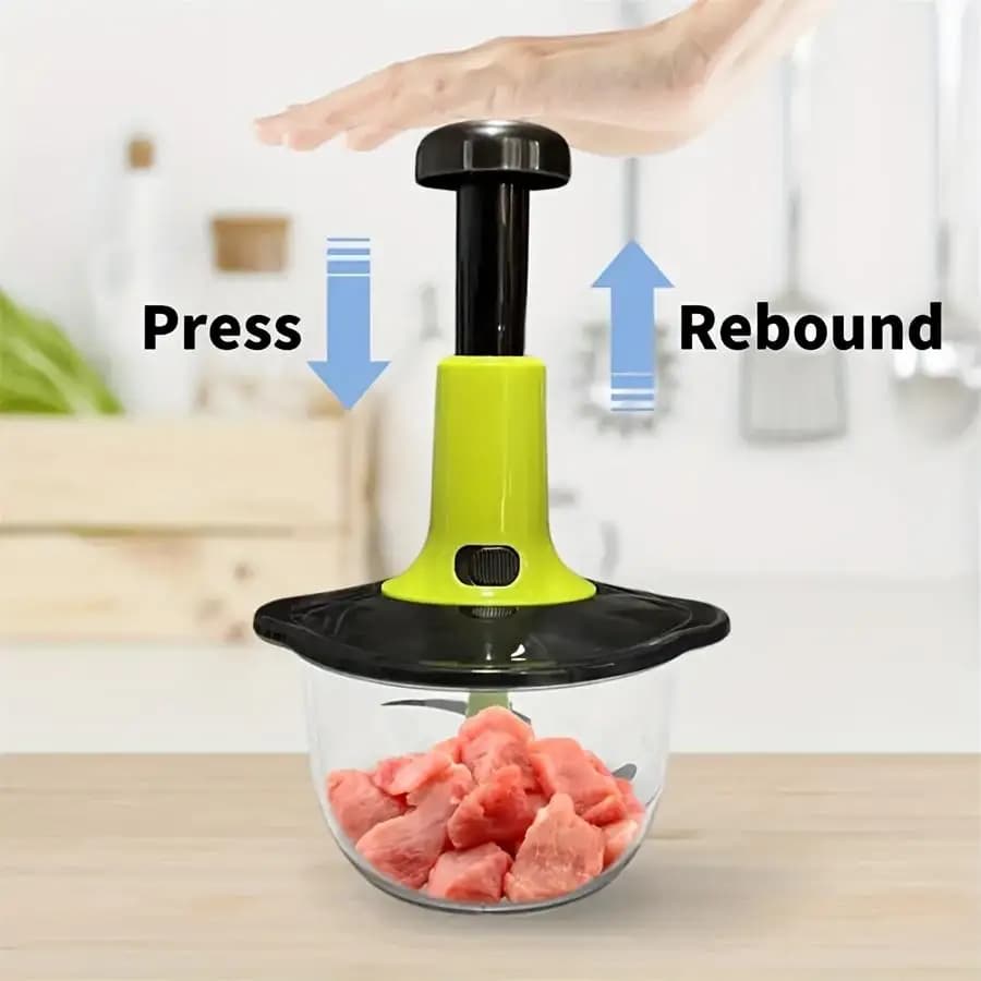 Manual Food Processor with Blade Guard