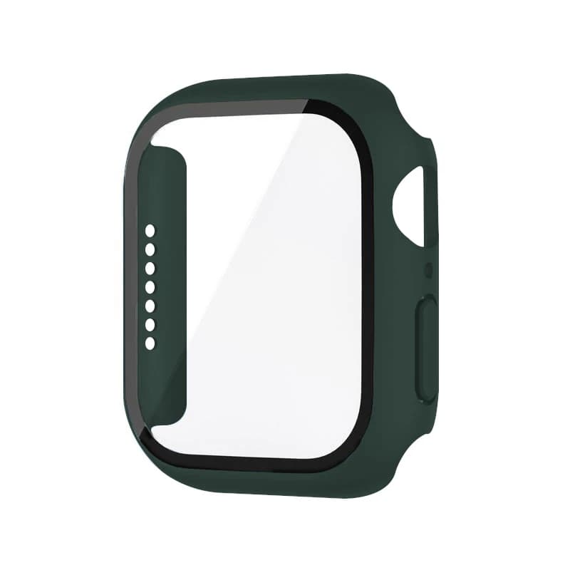 Tempered Glass+Case For Apple Watch 38mm 40mm 41mm 42mm 44mm 45mm 46mm Screen Protector Protective Cover iWatch 10 8 7 9 6 SE 5