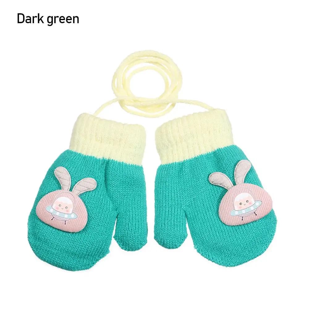 Toddler Winter Knitted Mittens