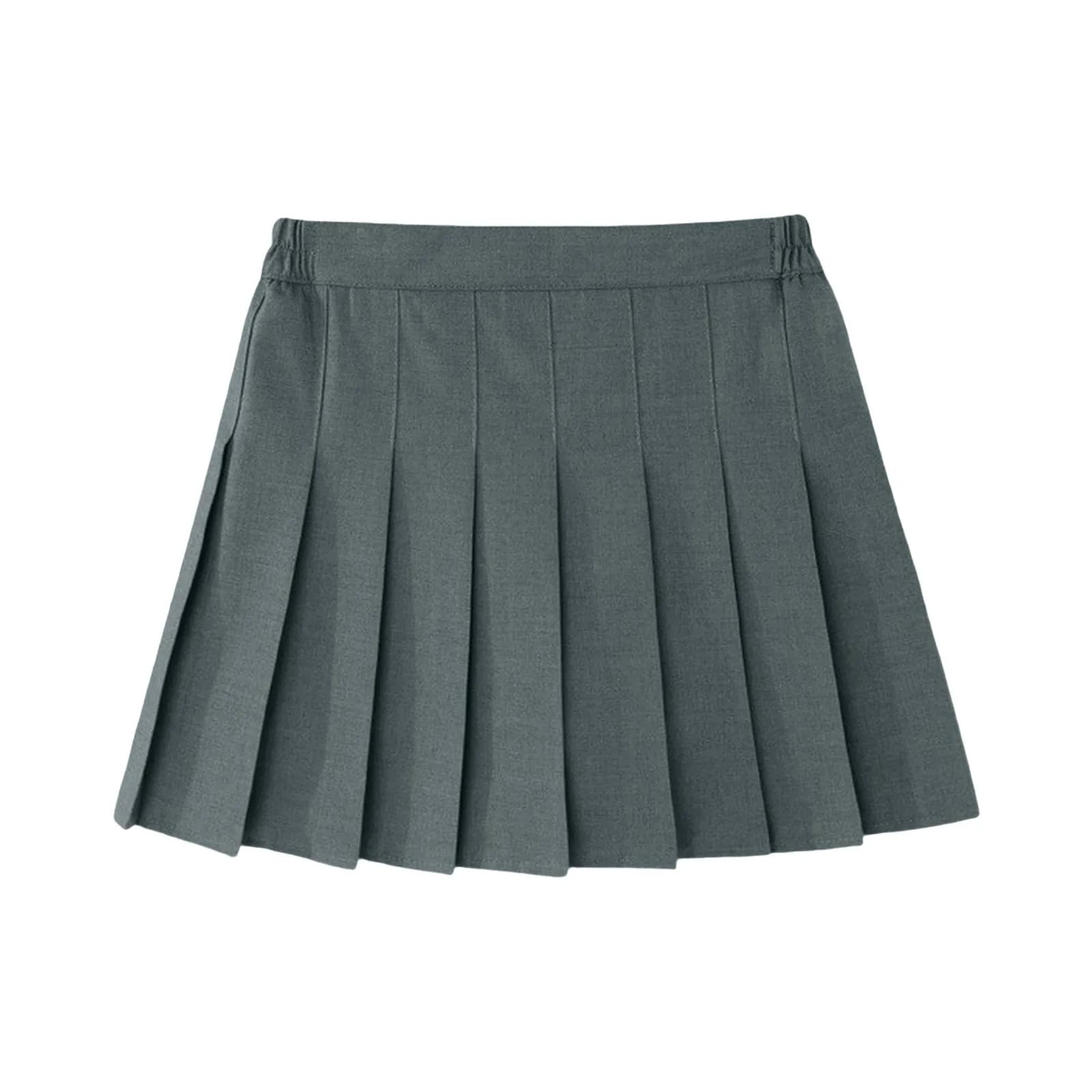Girls' Pleated School Skirt A-Line