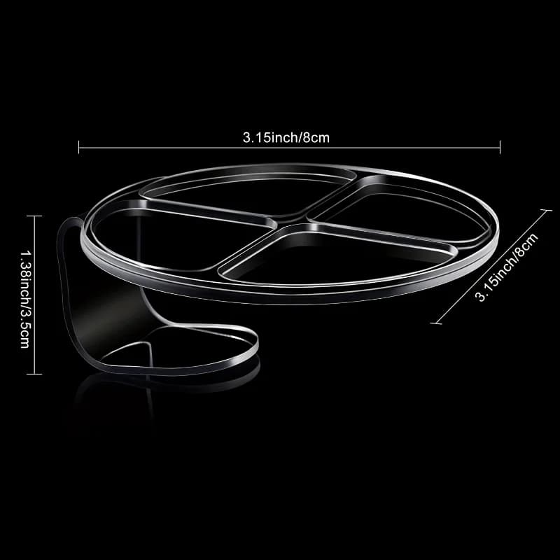 Hand Makeup Mixing Palette Makeup Hand-Held Palette Nail Art Manicure Palette Clear Makeup Palette For Mixing Foundation
