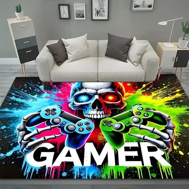 Gaming Controller Design Flannel Rug