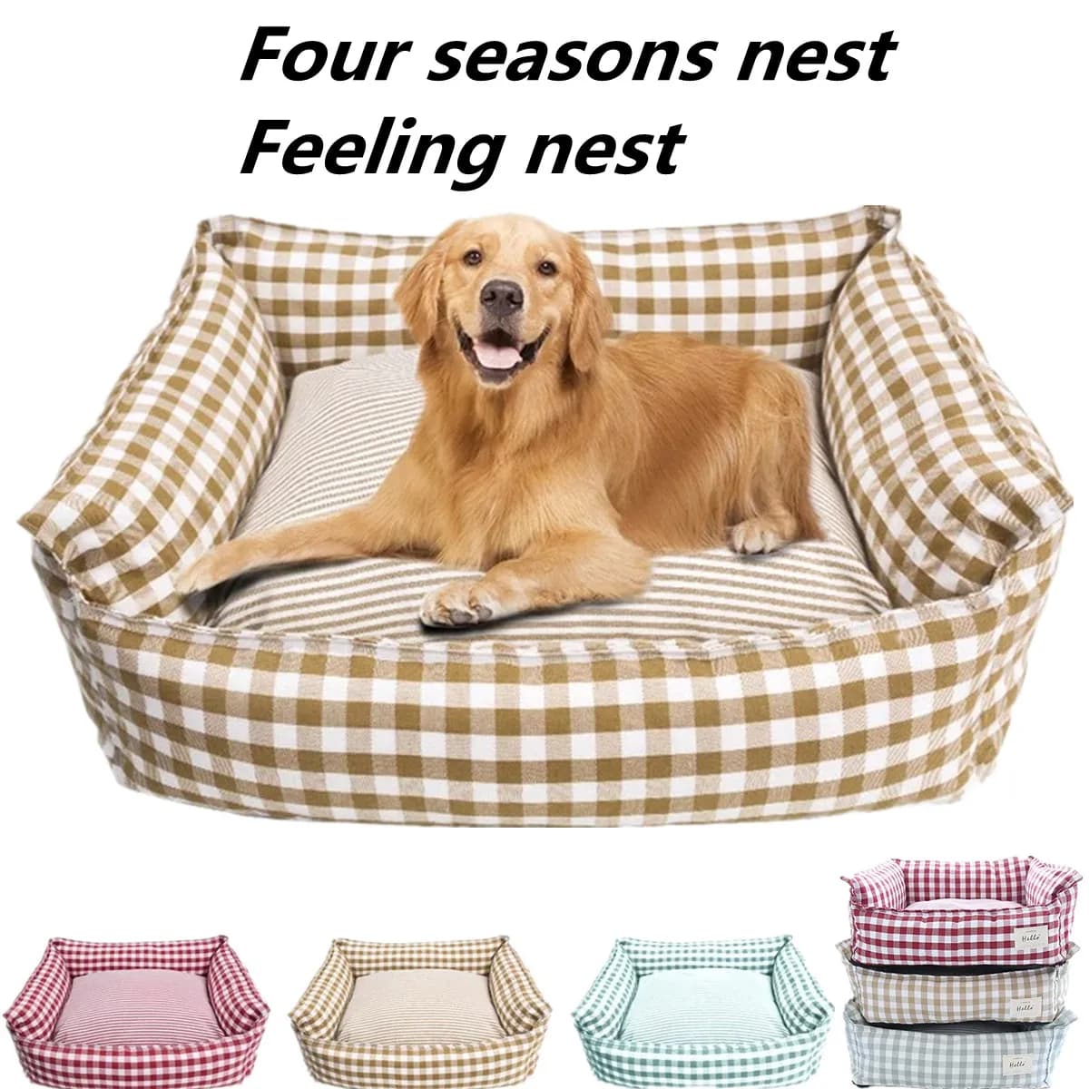 Washable Pet Bed with Cushioning