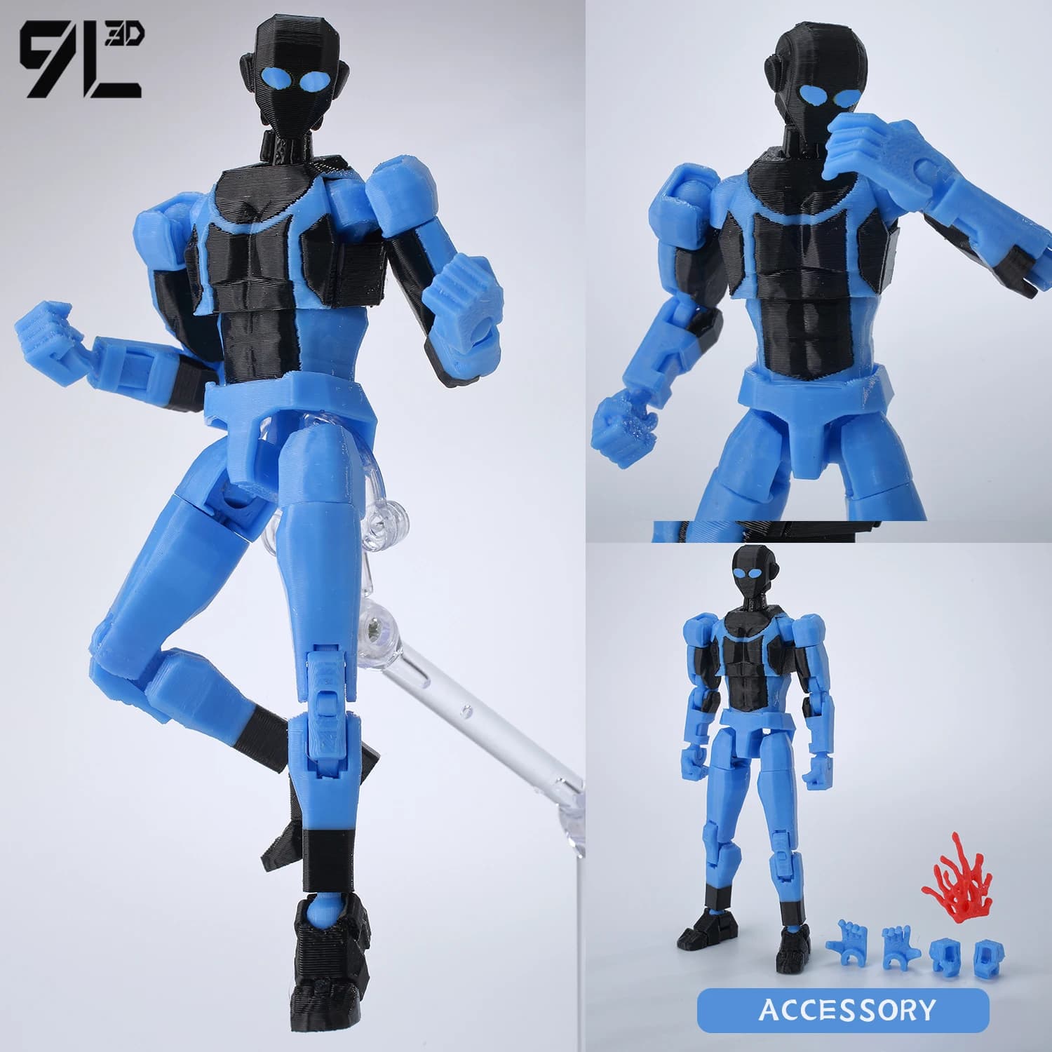 Nova T Posable Action Figure with Interchangeable Parts