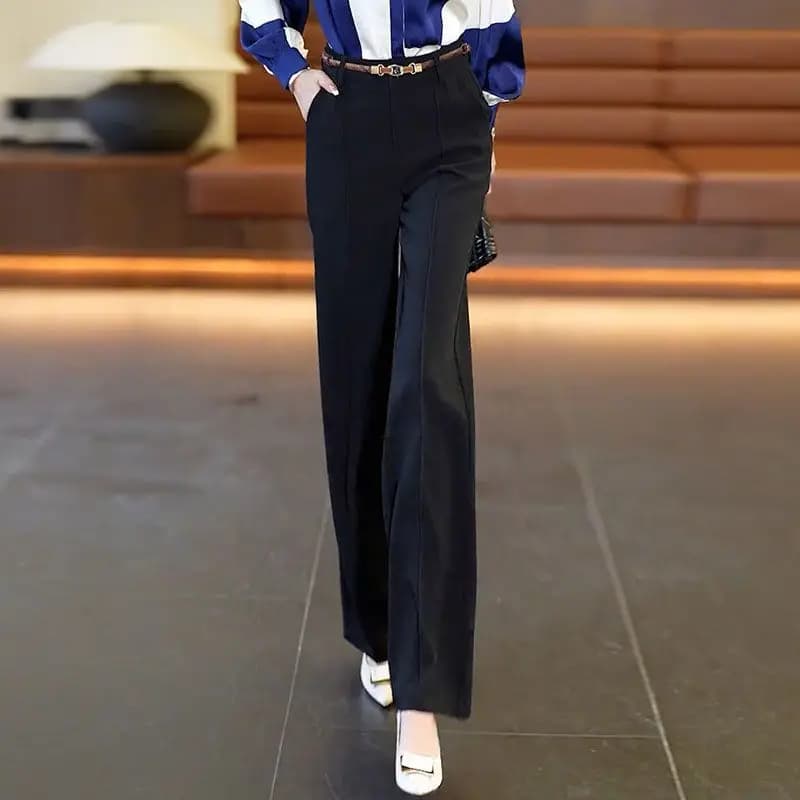 Wide Leg Straight Trousers for Women