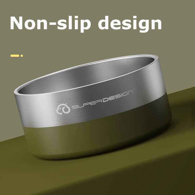 Stainless Steel Double Wall Insulated Pet Bowl
