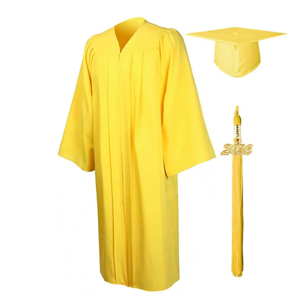 Unisex Graduation Robe With Hat And Tassel