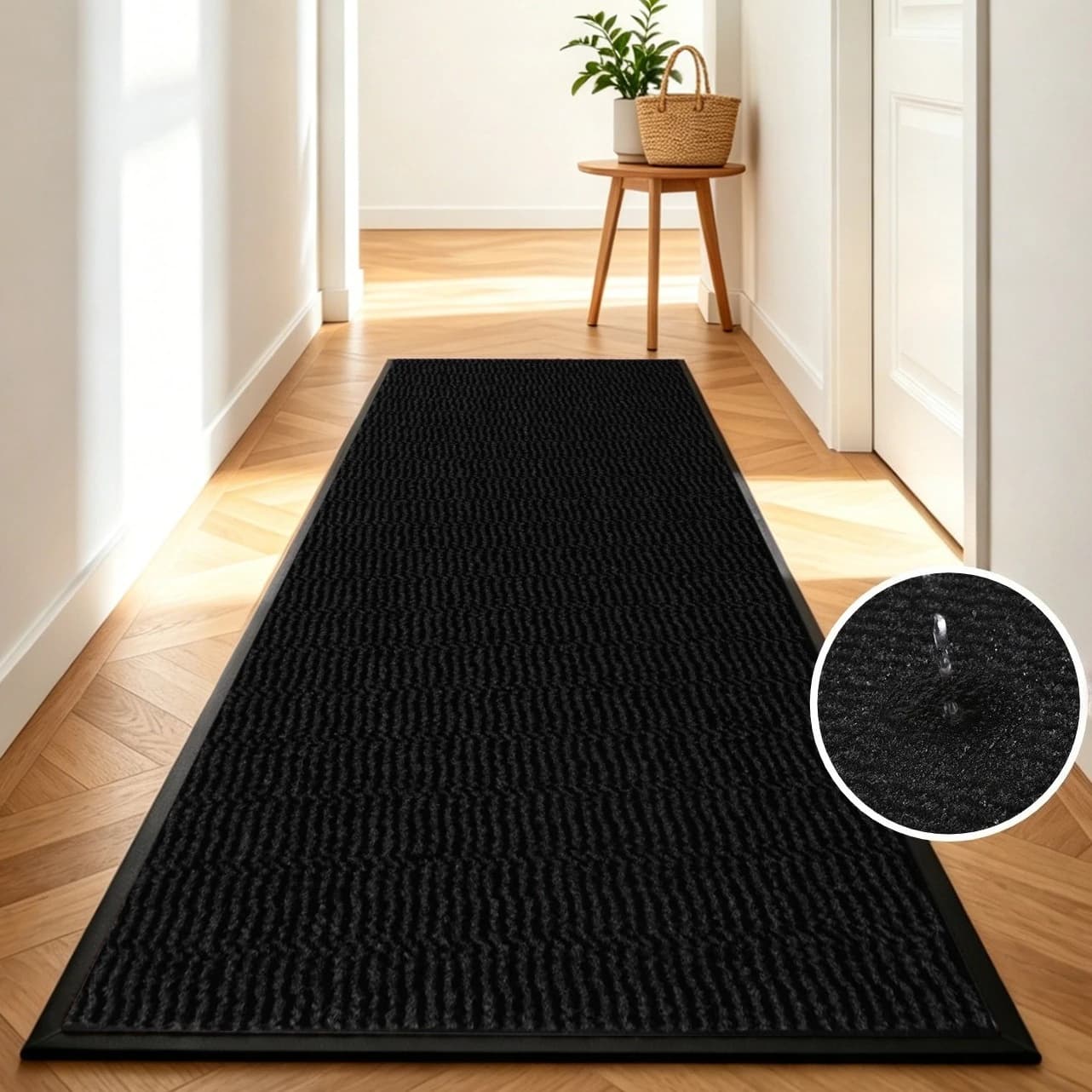Hallway Runner Rug with Non-Slip Rubber Backing