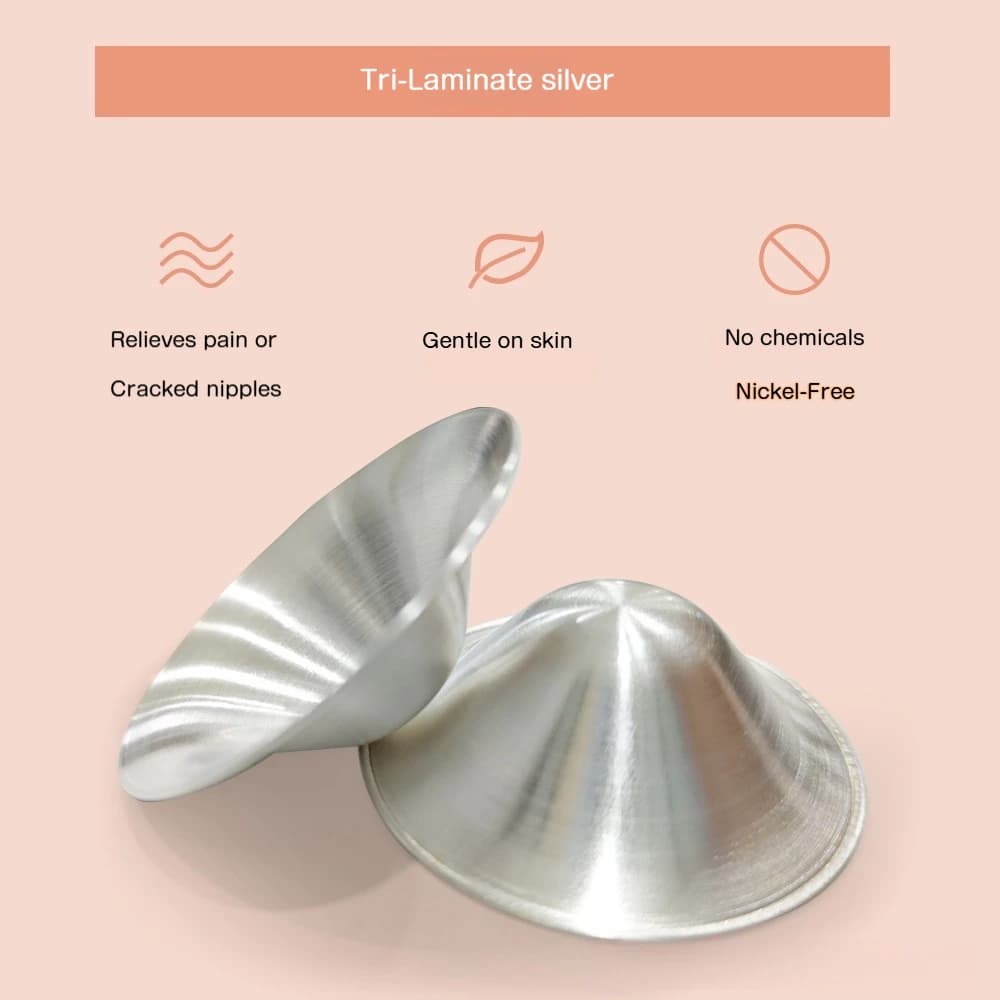 Silver Nursing Cups for Cracked Nipples