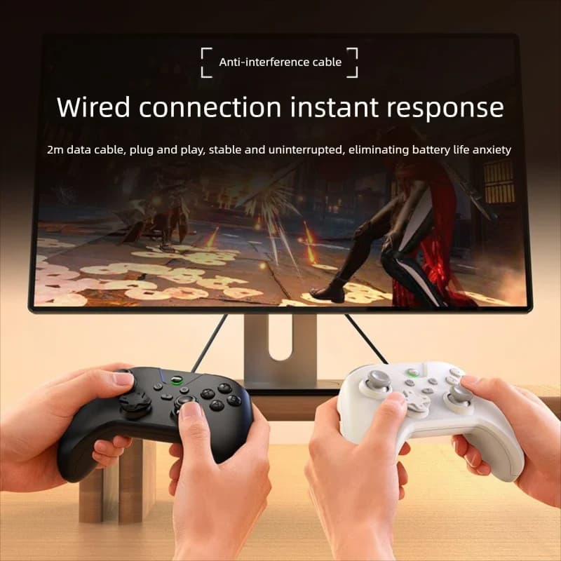 New G4 Wired Version Gaming Controller for PC, Steam Compatible, universal Gaming Controller for E-Sports
