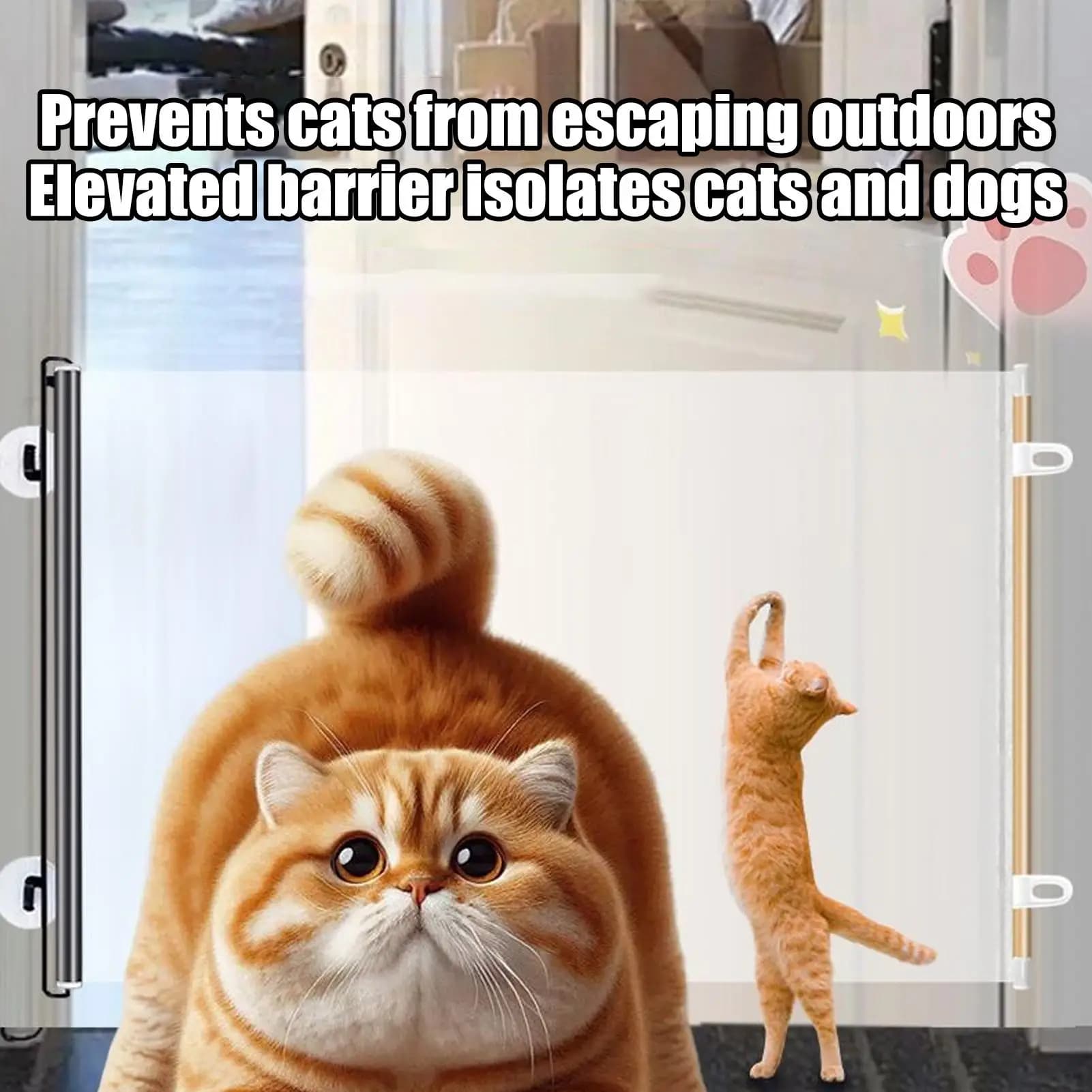 Retractable Mesh Pet Gate