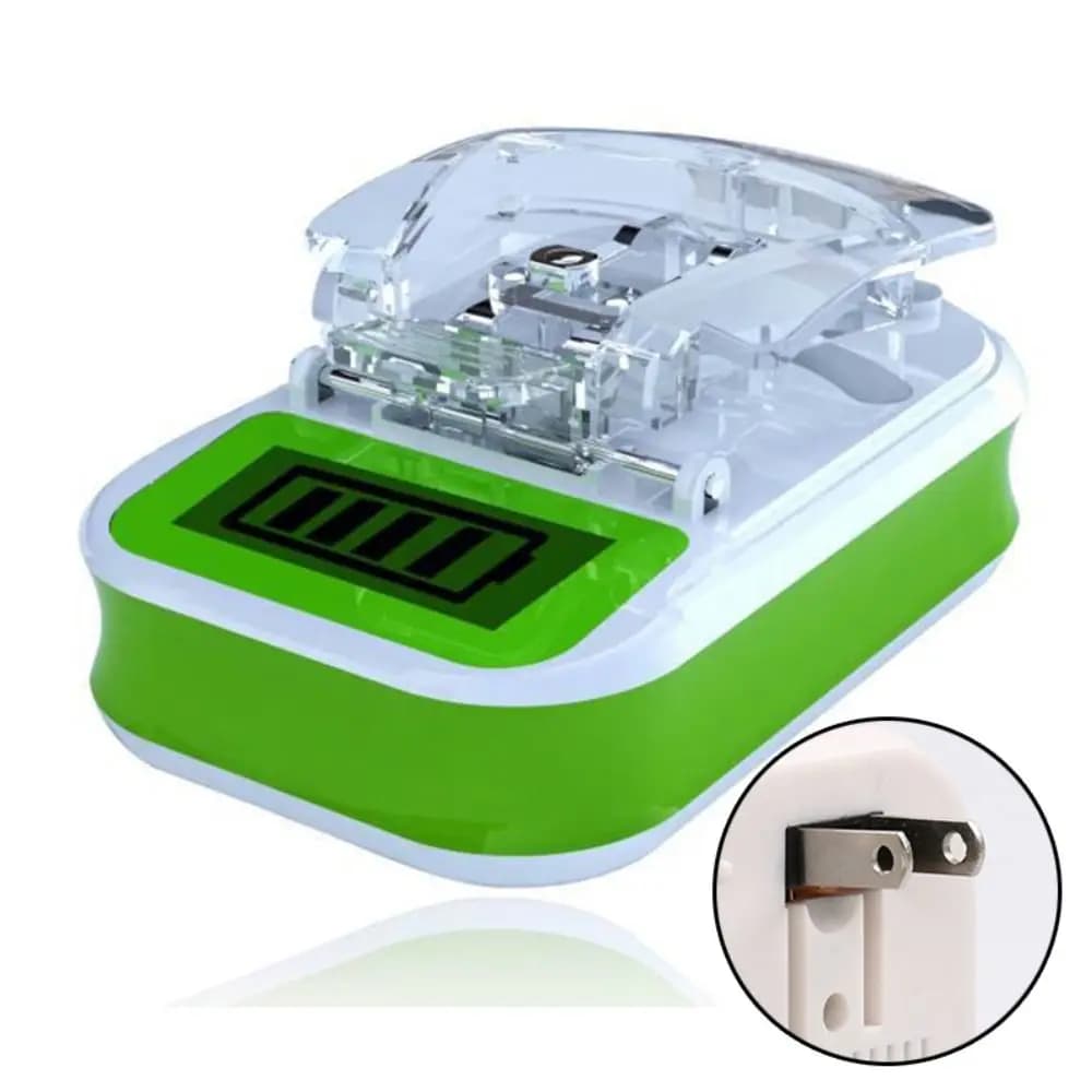 Portable Universal Battery Charger with LCD Display