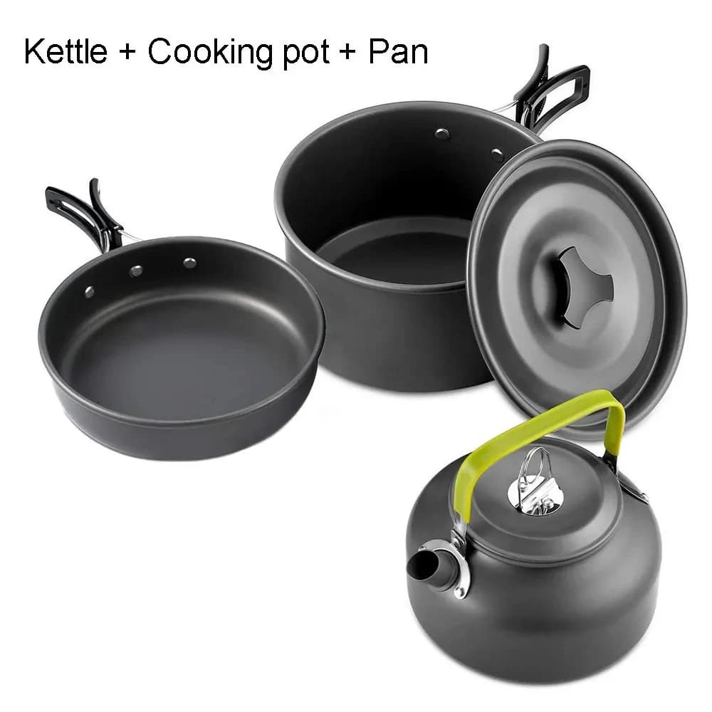 Aluminum Camping Cookware Set for 2-3 People