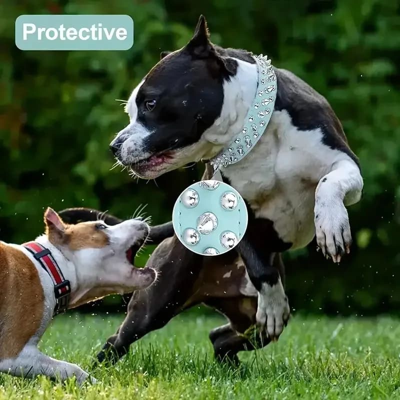 Adjustable Punk Rivet Pet Collar with Spikes