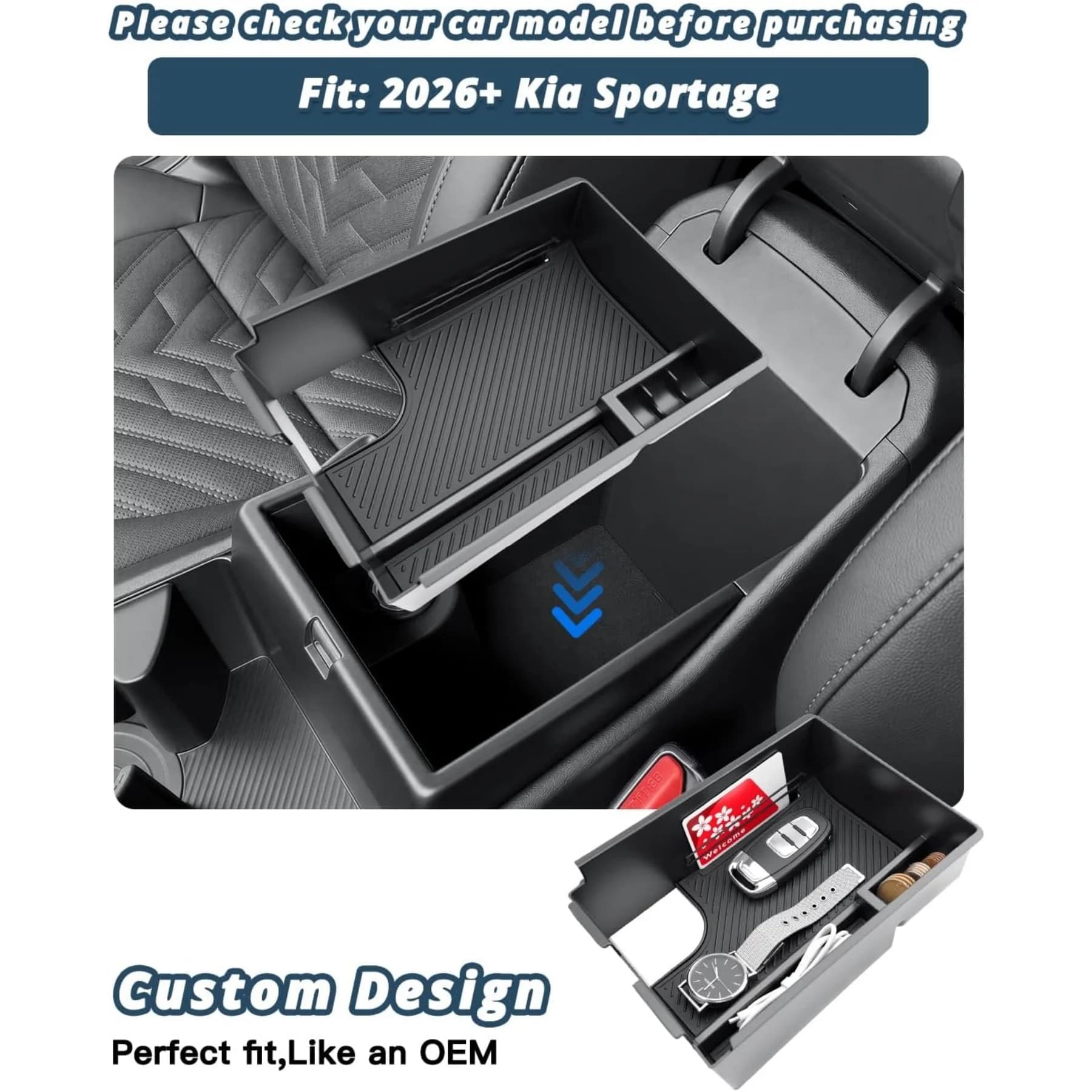 2027 Kia Sportage Center Console Armrest Box
