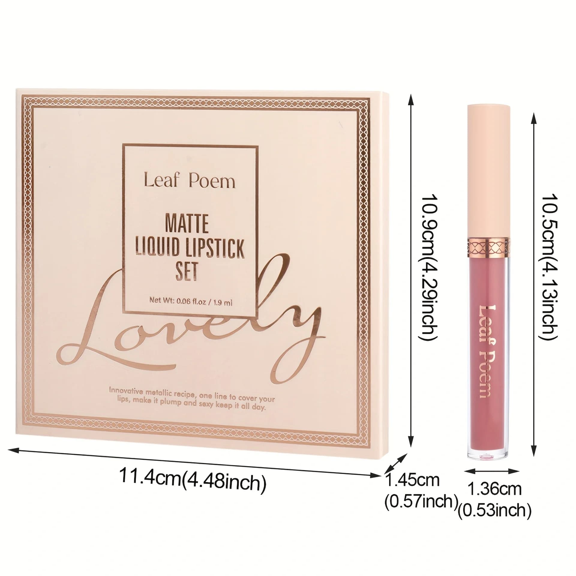 8-Piece Matte Liquid Lipstick and Glaze Set