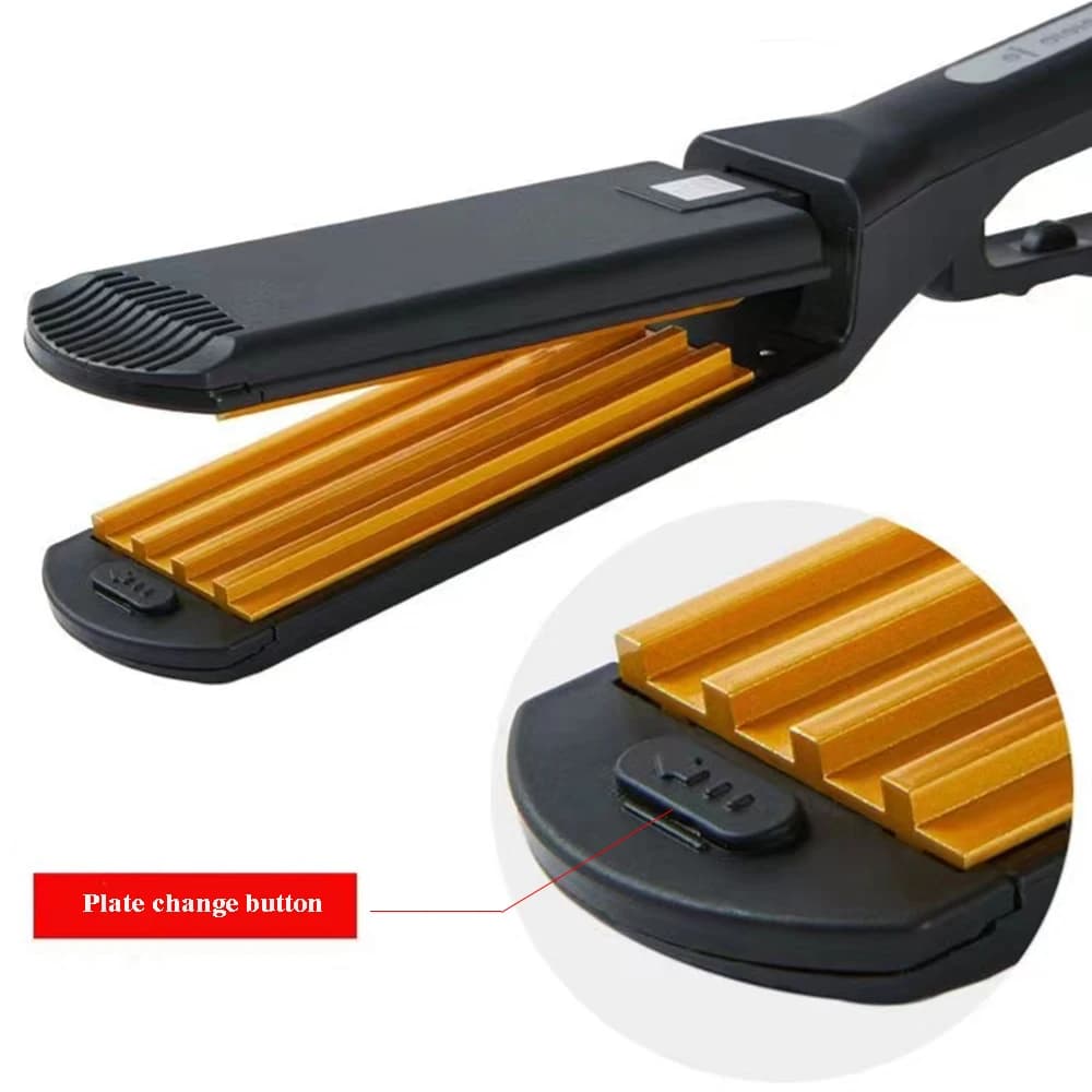 4-in-1 Ceramic Crimper and Flat Iron