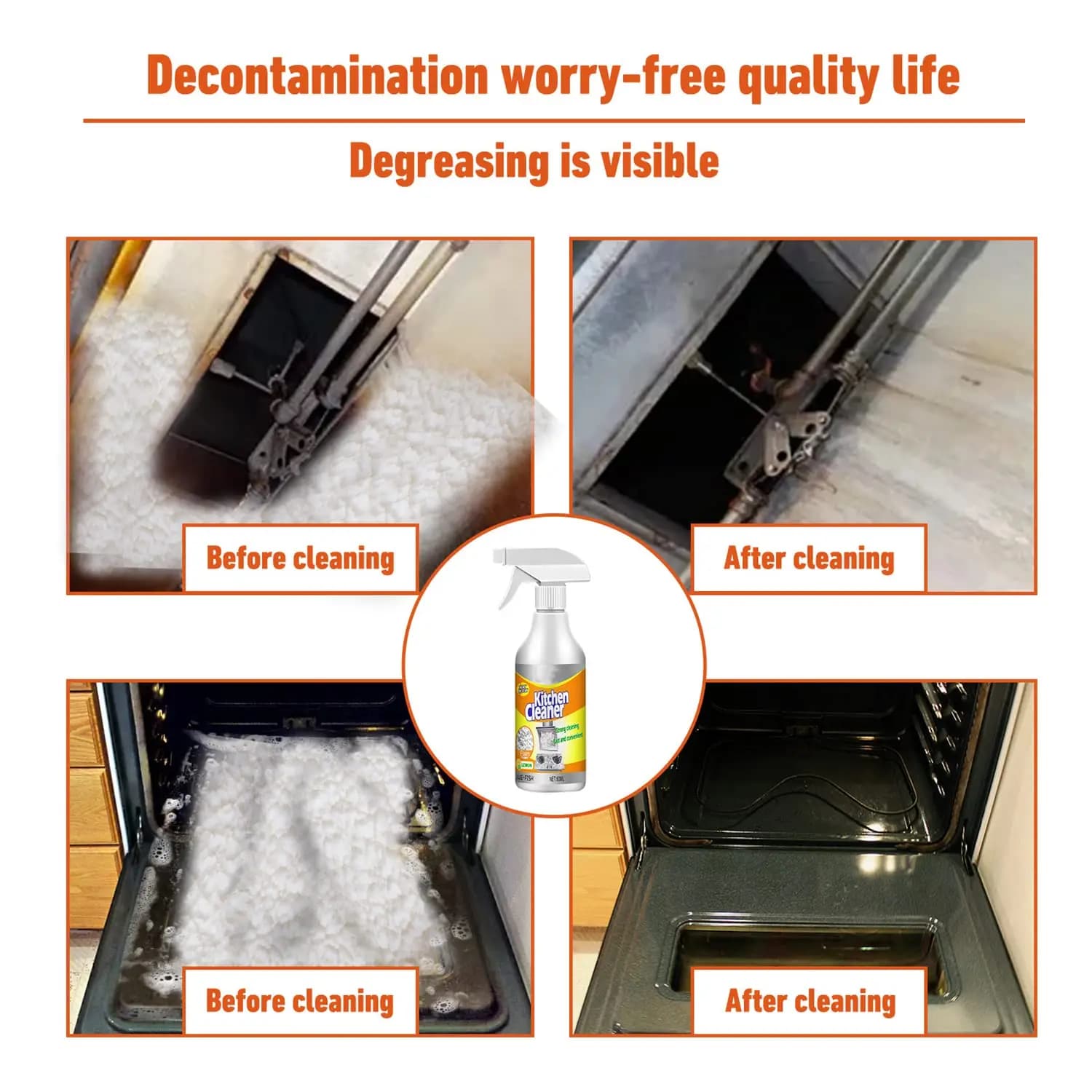 Portable All Purpose Kitchen Degreaser Spray