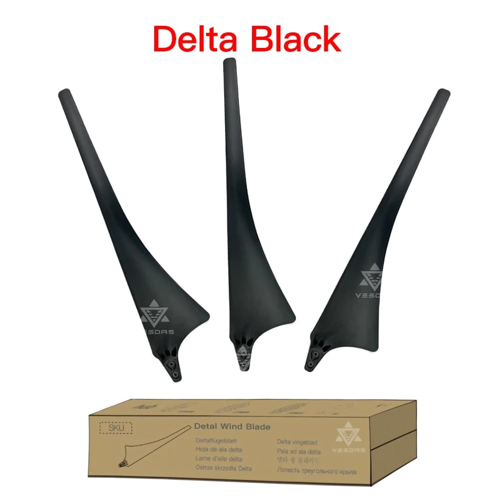 Delta Wing High Carbon Fibers Blade Wind Turbine Generator Blade For Wind Turbine Generator Windmill 200w 600w 800W