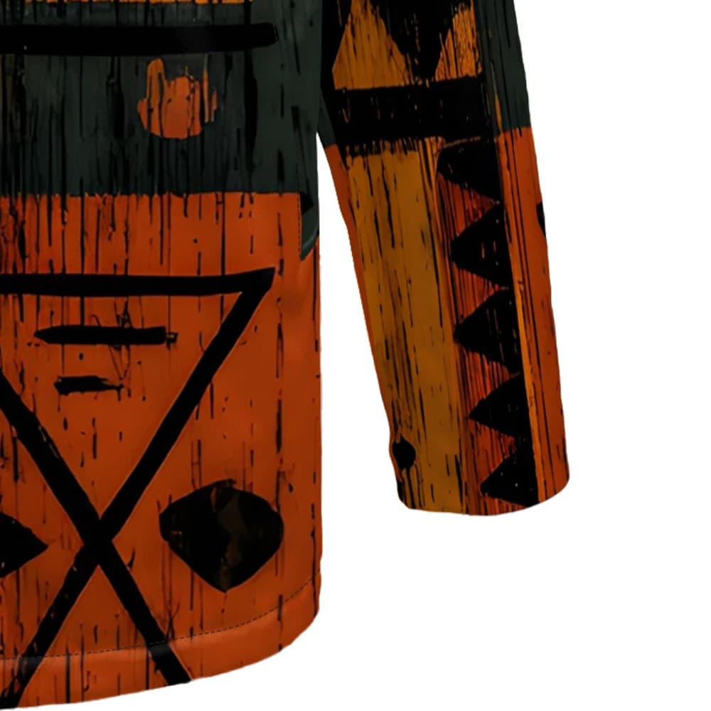 Retro Geometric Parka Jacket