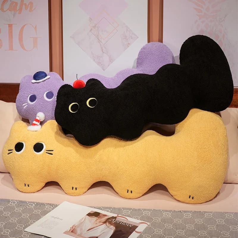 L-Shaped Plush Cat Bed Cushion