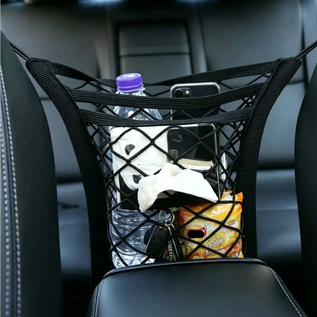Dog Car Barrier With Mesh Storage
