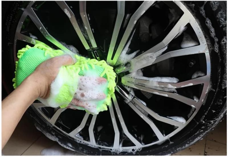 Microfiber Car Wash Sponge & Detailing Brush Set