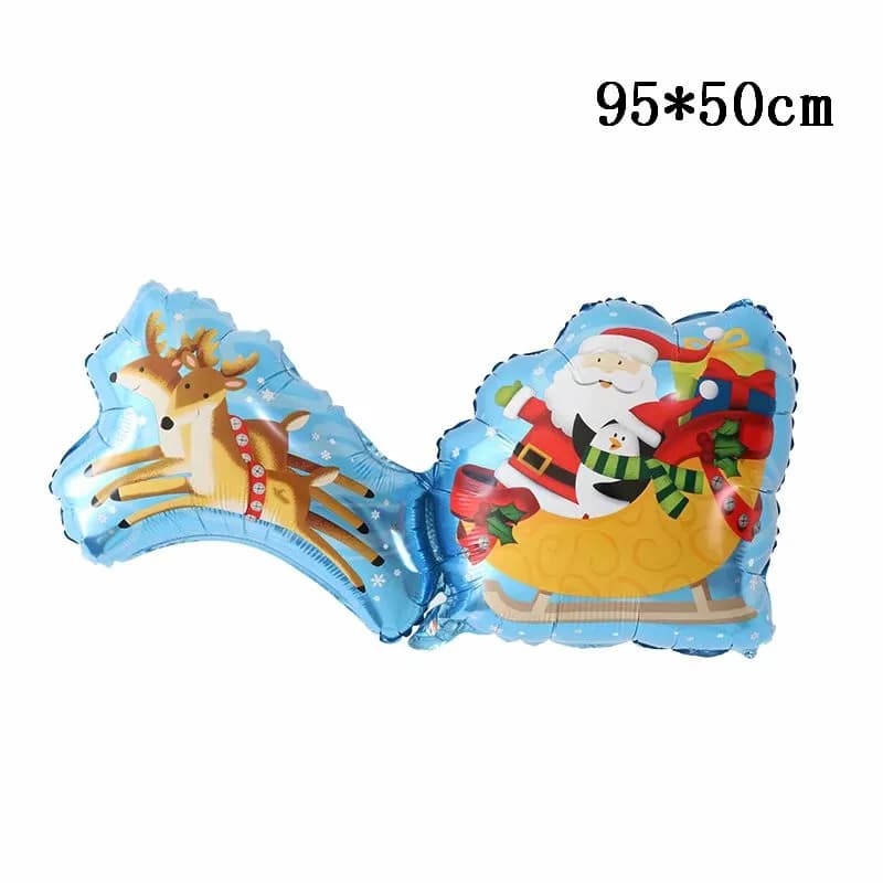 2025New Year's Party Decorations Merry Christmas Balloons Santa Claus Snowman Elk Globos DIY Christmas decorations