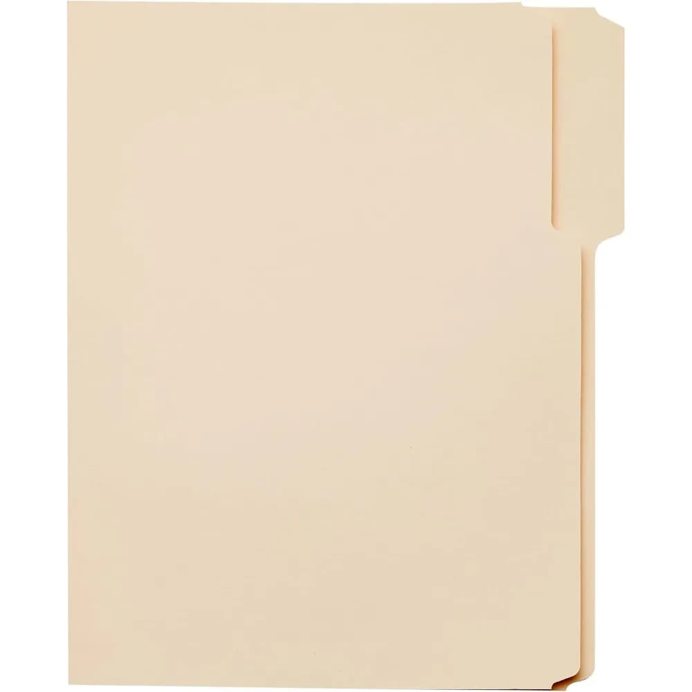 A4 Manila File Folder with Page-Turn Design