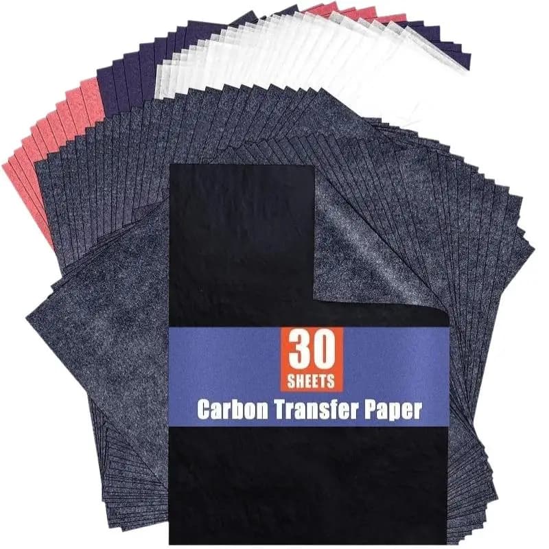 Carbon Transfer Paper Set, 4 Colors, 30 Sheets