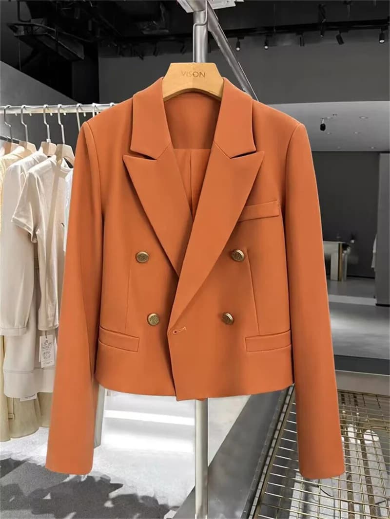 Women's Double-Breasted Tailored Blazer