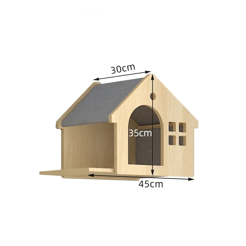 Wooden Wall Climbing Set for Cats