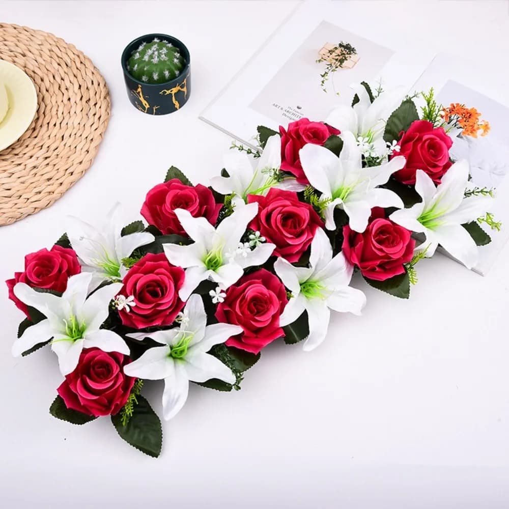 Artificial Rose Flower Arch Decor