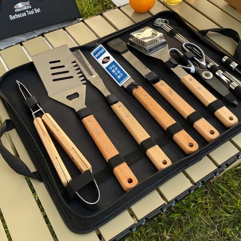 Portable Stainless Steel Barbecue Tool Set