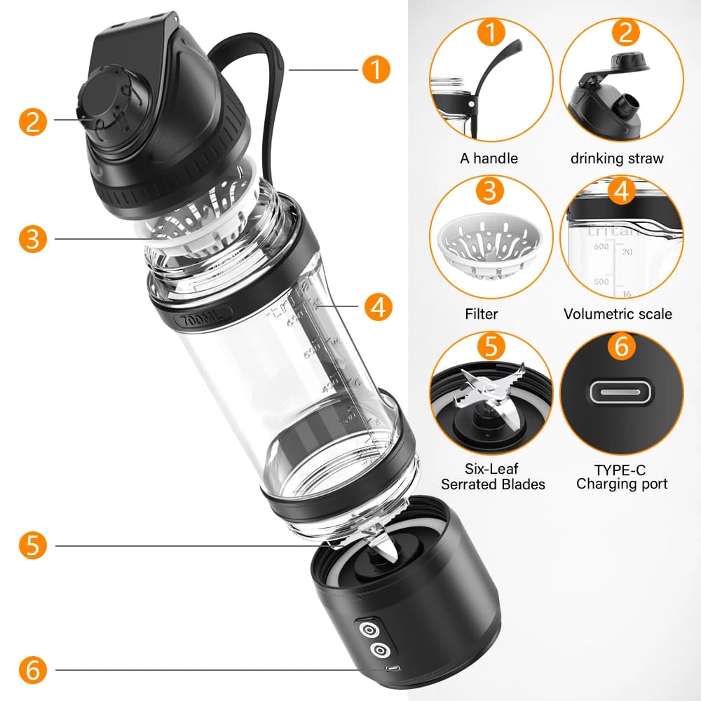 700ml Dual Direction Portable Blender