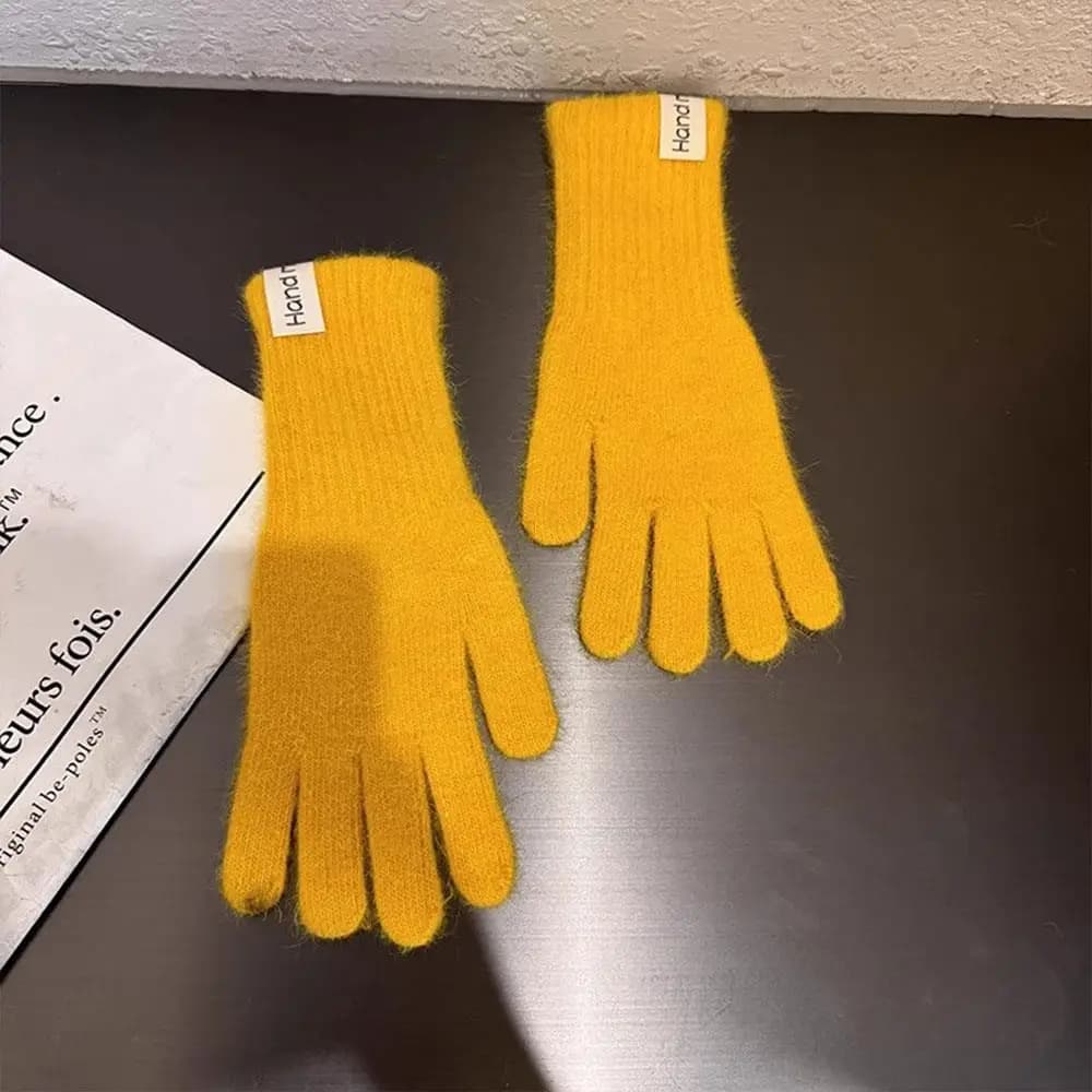 Women's Winter Wool Knit Gloves