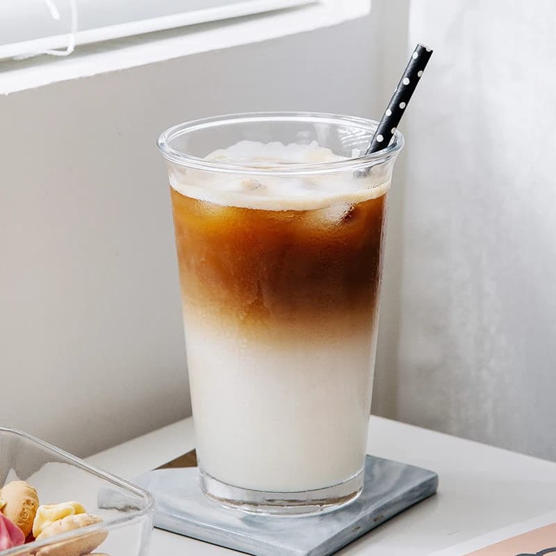 Luxury Transparent Glass Coffee and Drinking Cup Set